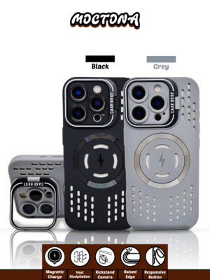 Anti-heat Dissipation Protective iPhone Case with Camera Guard Magnetic Wireless Charging Support