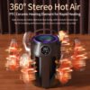 AA-EN-000001-2 Portable 6-Arm Shoe Dryer with UV Light, 360° Hot Air Circulation, Fast PTC Heating, Foldable Boot Dryer with Timer and Odor Removal