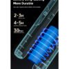 AA-EN-000002-14 Smart Electric Mosquito Swatter with 90° Rotating Head & Extendable Handle, Type-C Rechargeable Bug Zapper, Wall-Mount Mosquito Trap Lamp with Safety Mesh & Auto-Discharge