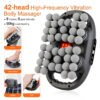 AA-FS-000002-1 42-Head Electric Body Massager with Red Light Therapy, 9-Speed High-Frequency Deep Tissue Muscle Massager for Back, Neck, Shoulders, Waist, Legs & Feet