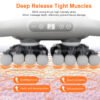 AA-FS-000002-6 42-Head Electric Body Massager with Red Light Therapy, 9-Speed High-Frequency Deep Tissue Muscle Massager for Back, Neck, Shoulders, Waist, Legs & Feet