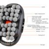 AA-FS-000002-8 42-Head Electric Body Massager with Red Light Therapy, 9-Speed High-Frequency Deep Tissue Muscle Massager for Back, Neck, Shoulders, Waist, Legs & Feet