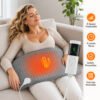 AA-HM-000002-1 Electric Heating Pad for Back Pain & Cramps Relief, Ultra Soft Plush Heating Mat with 9 Adjustable Temperature Levels, 4 Auto-Off Timers, Machine Washable