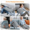 AA-HM-000002-4 Electric Heating Pad for Back Pain & Cramps Relief, Ultra Soft Plush Heating Mat with 9 Adjustable Temperature Levels, 4 Auto-Off Timers, Machine Washable