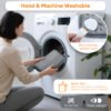 AA-HM-000002-5 Electric Heating Pad for Back Pain & Cramps Relief, Ultra Soft Plush Heating Mat with 9 Adjustable Temperature Levels, 4 Auto-Off Timers, Machine Washable