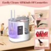 3-in-1 Electric Makeup Brush Cleaner and Dryer Machine with Air Dryer, USB Rechargeable Automatic Cosmetic Brush Washing