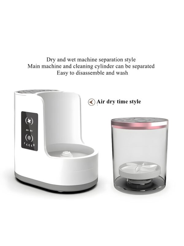 3-in-1 Electric Makeup Brush Cleaner and Dryer Machine with Air Dryer, USB Rechargeable Automatic Cosmetic Brush Washing