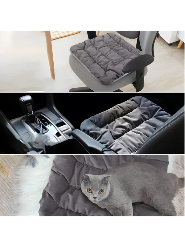 AA-HM-000004-10 USB Heated Seat Cushion, 45cm Portable Electric Heating Pad with 3 Temp Levels & Non-Slip Base for Office, Car & Pets