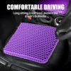 Double Thick Gel Seat Cushion, Breathable Honeycomb Pressure Relief Cushion for Office Chair, Car & Wheelchair with Non-Slip Cover