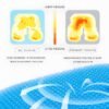 Double Thick Gel Seat Cushion, Breathable Honeycomb Pressure Relief Cushion for Office Chair, Car & Wheelchair with Non-Slip Cover