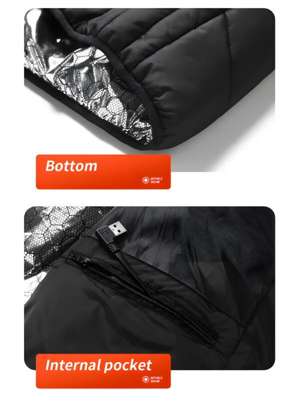 21-Zone USB Electric Heated Vest for Men & Women – Lightweight Winter Heating Jacket with 3 Heat Levels, Fast Heating, Graphene Thermal Vest for Outdoor Sports & Work