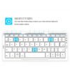 Ultra-Slim Foldable Bluetooth Keyboard with Built-in Phone & Tablet Stand – Multi-Device Wireless Pocket Keyboard for iOS, Android & Windows