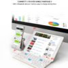 Ultra-Slim Foldable Bluetooth Keyboard with Built-in Phone & Tablet Stand – Multi-Device Wireless Pocket Keyboard for iOS, Android & Windows