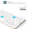 Ultra-Slim Foldable Bluetooth Keyboard with Built-in Phone & Tablet Stand – Multi-Device Wireless Pocket Keyboard for iOS, Android & Windows