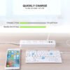 Ultra-Slim Foldable Bluetooth Keyboard with Built-in Phone & Tablet Stand – Multi-Device Wireless Pocket Keyboard for iOS, Android & Windows