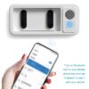 Waterproof Shower Phone Holder with Built-in Bluetooth Speaker, 360° Rotation Anti-Fog Wall Mount Phone Case