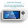 Waterproof Shower Phone Holder with Built-in Bluetooth Speaker, 360° Rotation Anti-Fog Wall Mount Phone Case