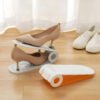 (5 PCS) Adjustable Shoe Organizer, Double Deck Shoe Stacker Space Saver, Non-Slip Shoe Holder for Closet Storage & Organization