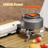 Portable Camping Gas Stove with Carrying Bag, Foldable Outdoor Cassette Burner for Hiking, Picnic & Camping