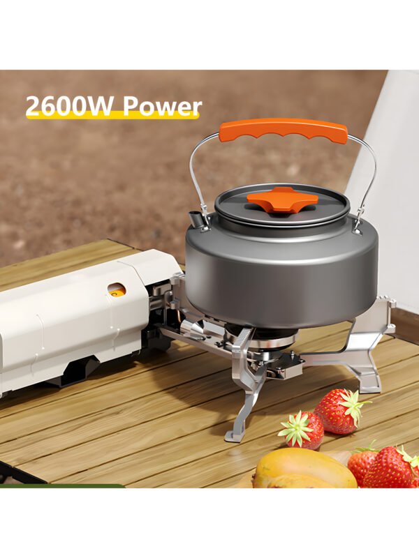 Portable Camping Gas Stove with Carrying Bag, Foldable Outdoor Cassette Burner for Hiking, Picnic & Camping