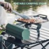 Portable Camping Gas Stove with Carrying Bag, Foldable Outdoor Cassette Burner for Hiking, Picnic & Camping
