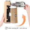 Portable Camping Gas Stove with Carrying Bag, Foldable Outdoor Cassette Burner for Hiking, Picnic & Camping