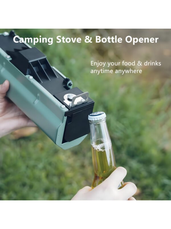 Portable Camping Gas Stove with Carrying Bag, Foldable Outdoor Cassette Burner for Hiking, Picnic & Camping