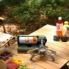 Portable Camping Gas Stove with Carrying Bag, Foldable Outdoor Cassette Burner for Hiking, Picnic & Camping
