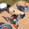 Portable Camping Gas Stove with Carrying Bag, Foldable Outdoor Cassette Burner for Hiking, Picnic & Camping